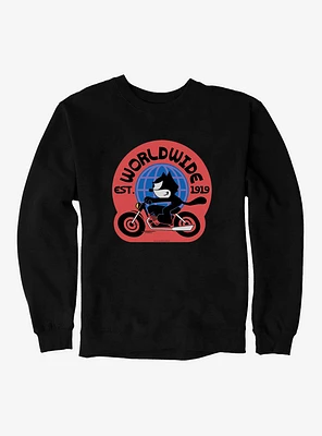 Felix The Cat Worldwide Motorcycle Sweatshirt