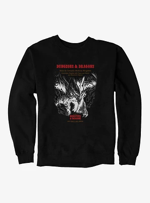 Dungeons & Dragons White Box Dragon and Flames Sweatshirt