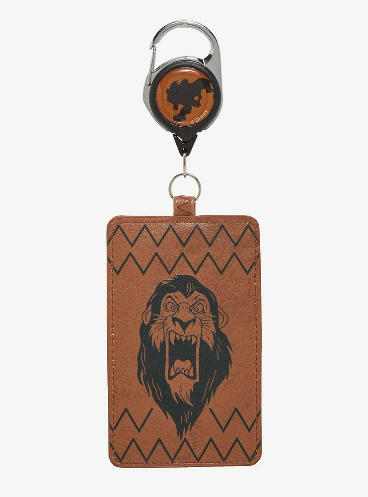 Loungefly Disney The Lion King Scar Retractable Leather Lanyard