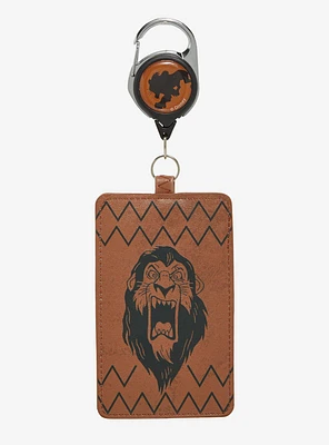 Loungefly Disney The Lion King Scar Retractable Leather Lanyard