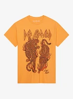 Def Leppard Love Bites Orange T-Shirt