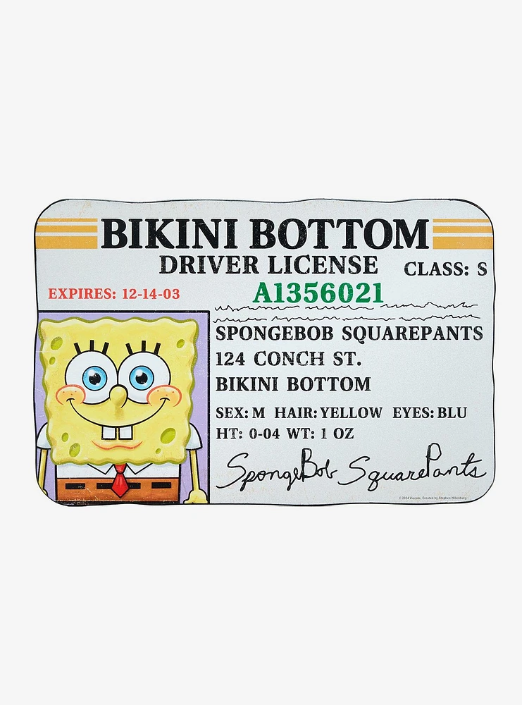 SpongeBob SquarePants Boating License Wall Art