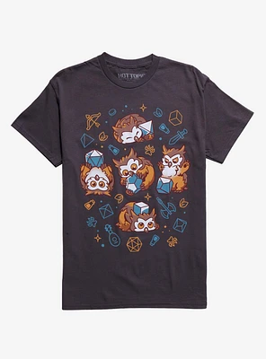 Owl Beast Dice T-Shirt By Snouleaf