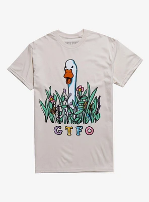 GTFO Duck T-Shirt By Popcorn Punk