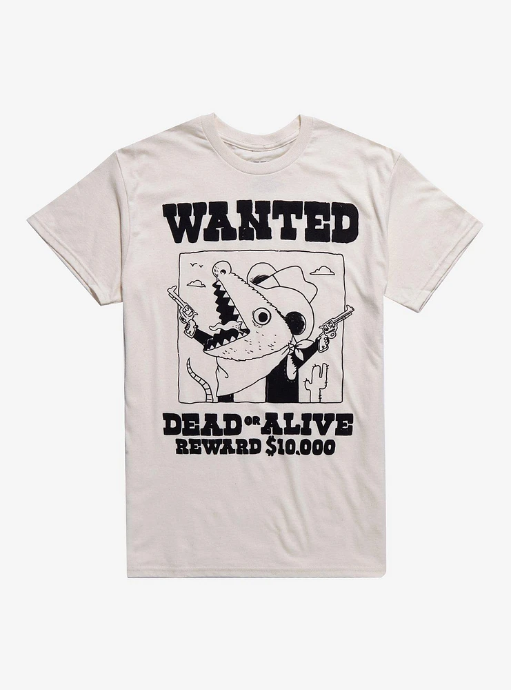 Wanted Possum Cowboy T-Shirt By PPMID