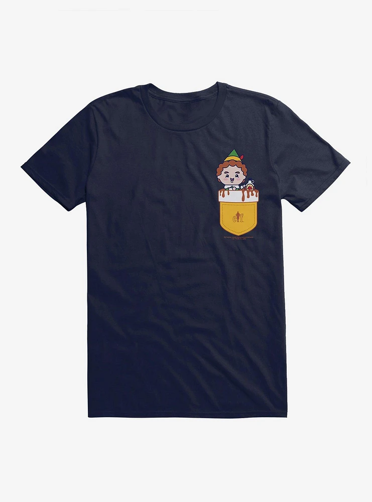 Elf Maple Syrup Faux Pocket T-Shirt