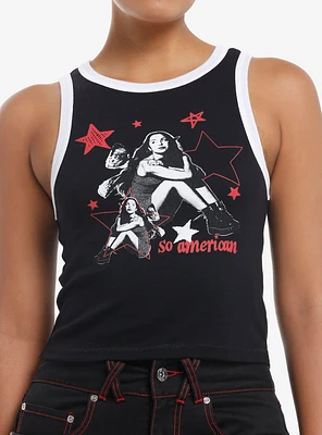 Olivia Rodrigo So American Girls Crop Ringer Tank Top