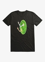 Rick and Morty Portal Middle Finger T-Shirt