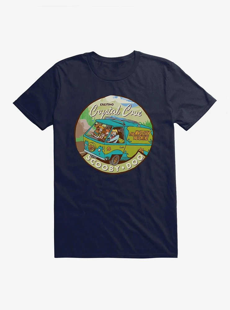 Scooby-Doo Crystal Cove Postcard Badge T-Shirt