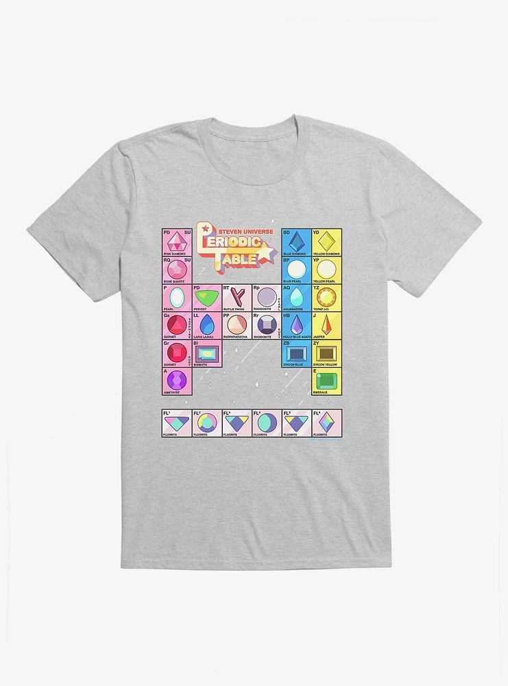 Steven Universe Periodic Gem Table T-Shirt