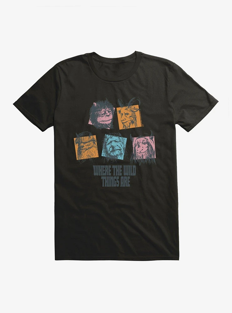 Where The Wild Things Are Monster Squares T-Shirt