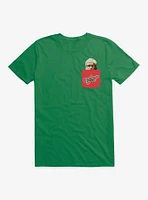 A Christmas Story Shoot Eye Faux Pocket T-Shirt