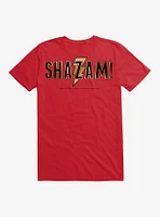 DC Comics Shazam! Gold Name Logo T-Shirt