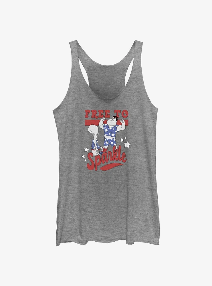 American Dad Free To Sparkle Girls Tank