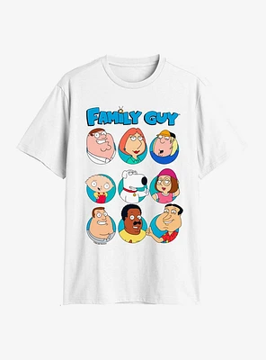 Family Guy Group Circle Picture T-Shirt