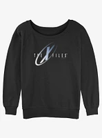 The X-Files Logo Girls Slouchy Sweatshirt