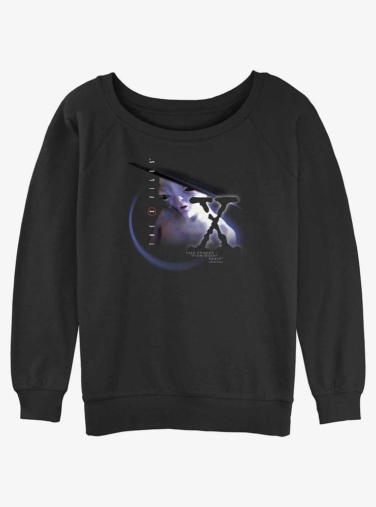 The X-Files From Outer Space Girls Slouchy Sweatshirt