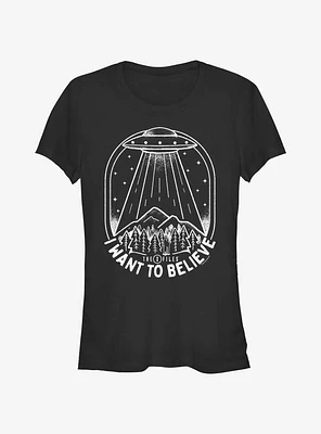 The X-Files I Want To Believe Girls T-Shirt