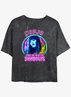 What We Do The Shadows Neon Nadja Girls Mineral Wash Crop T-Shirt