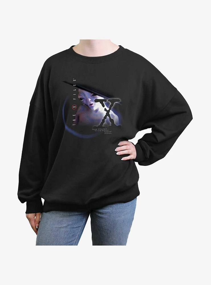 The X-Files From Outer Space Girls Oversized Sweatshirt