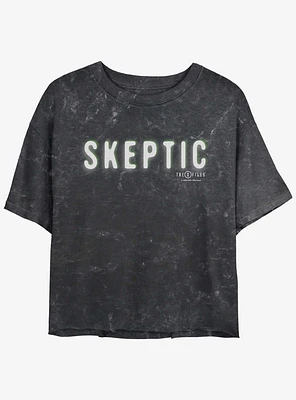 The X-Files Skeptic Girls Mineral Wash T-Shirt