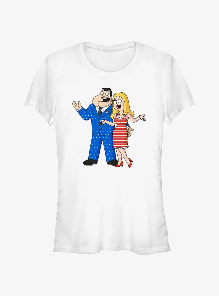 American Dad Stan & Fran Pose Girls T-Shirt