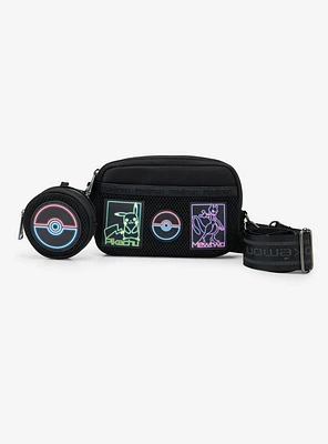 Loungefly Pokémon Neon Glow-in-the-Dark Sling Bag