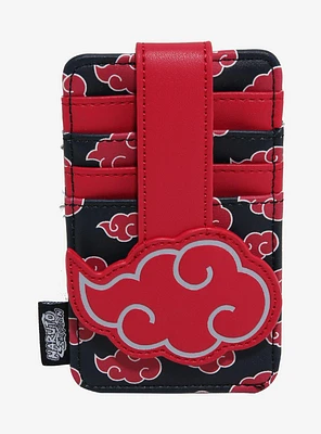 Loungefly Naruto Shippuden Akatsuki Clouds Allover Print Cardholder