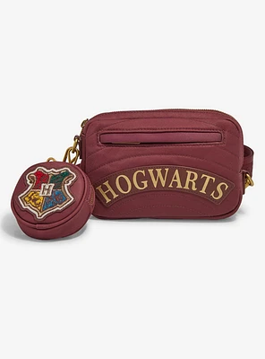 Loungefly Harry Potter Hogwarts Crest Sling Bag with Coin Purse
