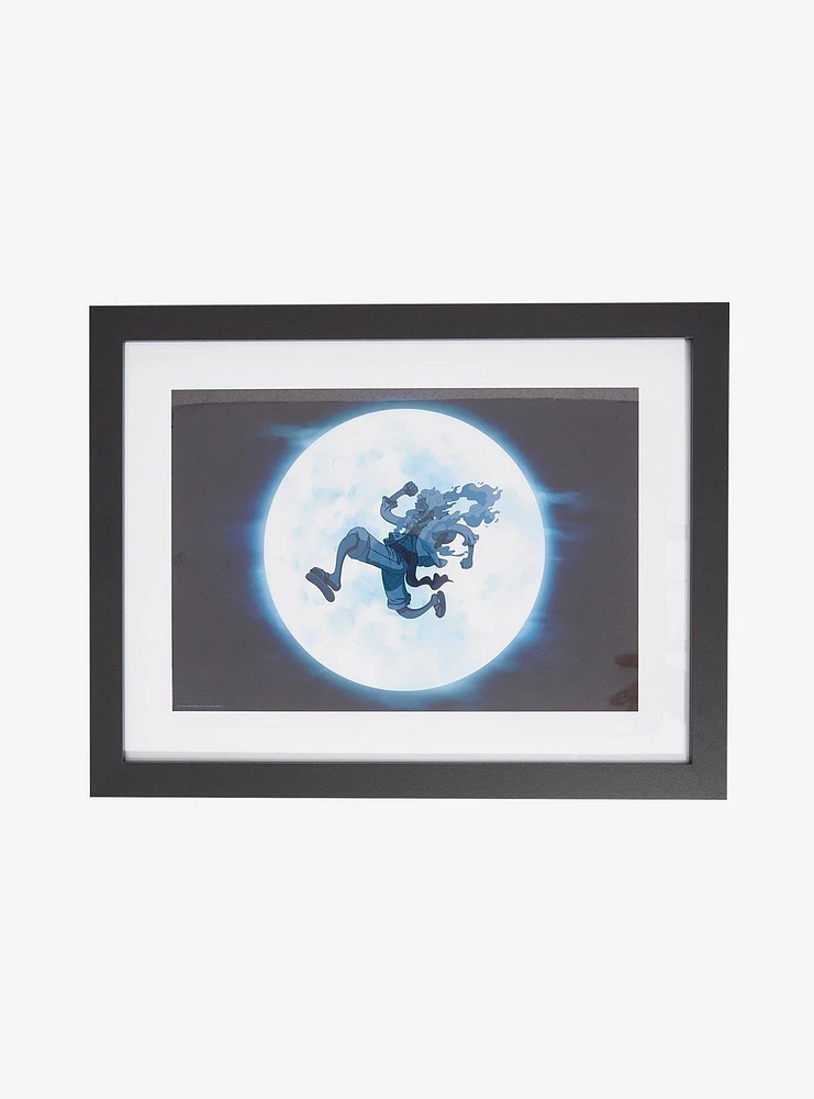 One Piece Luffy Gear 5 Moon Framed Wall Art