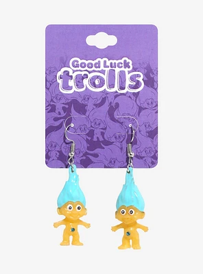 Good Luck Trolls Blue Troll Drop Earrings