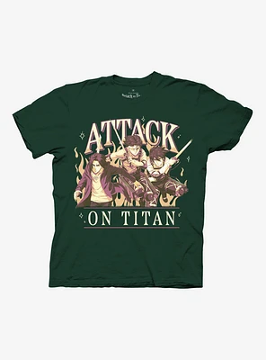 Attack On Titan Trio Boyfriend Fit Girls T-Shirt