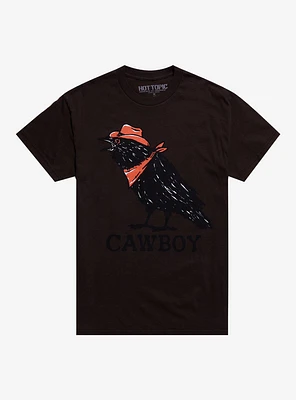 Crow Cowboy T-Shirt By Triagus