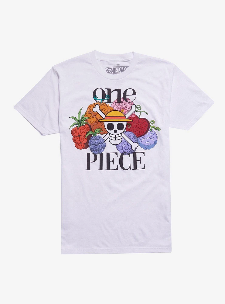 One Piece Devil Fruit Puff Print T-Shirt