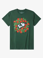 Peanuts Snoopy Flower Wreath T-Shirt