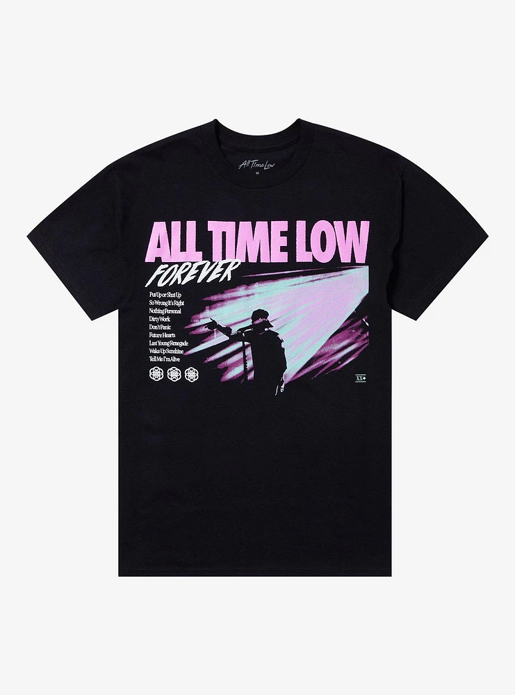 All Time Low Forever Album List T-Shirt