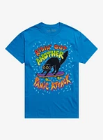 Panic Attack Skating Cat T-Shirt By CTKR Studio