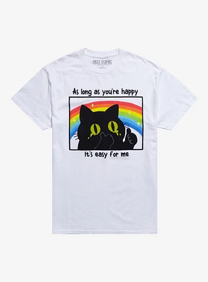 As Long You're Happy Cat T-Shirt By Kooky Love