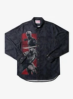 Marvel Deadpool & Wolverine Button-Up Shirt