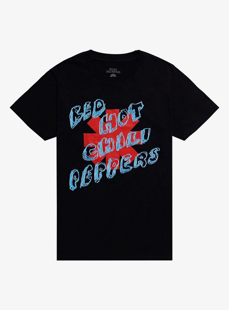 Red Hot Chili Peppers Scribbled Logo T-Shirt