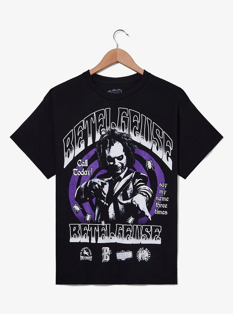 Beetlejuice Spiral Advertisement T-Shirt — BoxLunch Exclusive