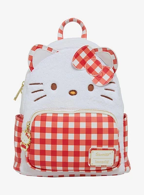 Loungefly Sanrio Hello Kitty Gingham Figural Mini Backpack