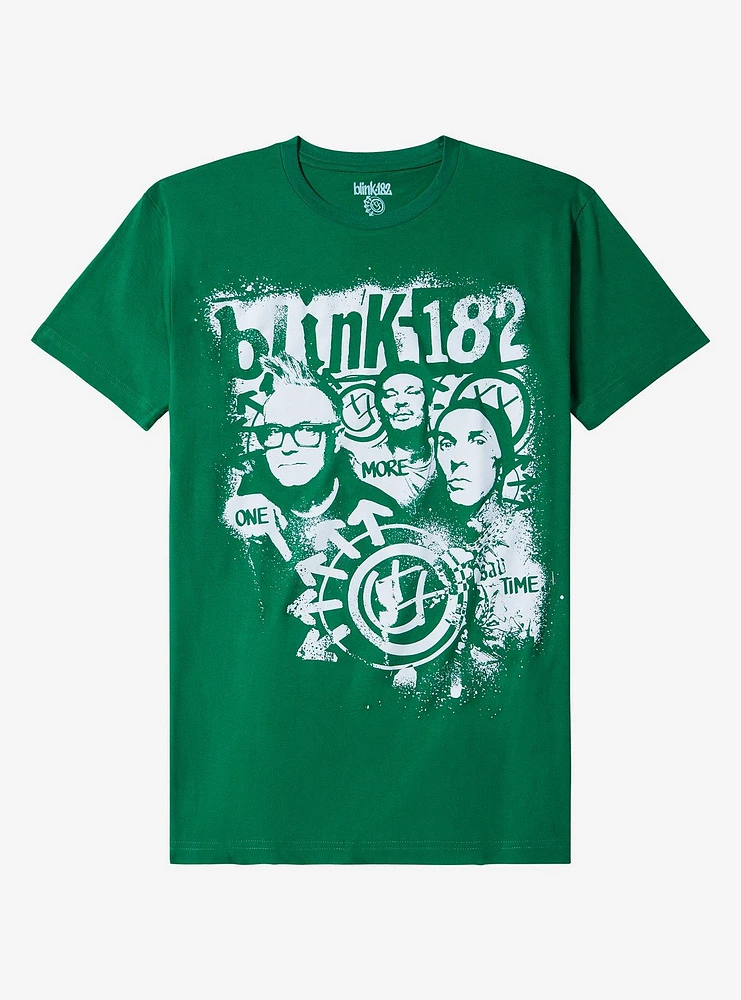 Blink-182 One More Time Green Portrait T-Shirt