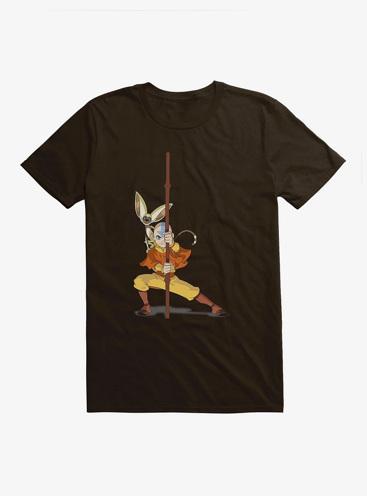 Extra Soft Avatar: The Last Airbender Aang & Momo T-Shirt