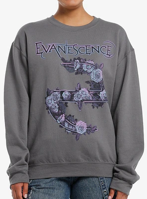 Evanescence Floral Logo Girls Sweatshirt