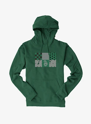 Harry Potter Slytherin Checkered Patterns Hoodie