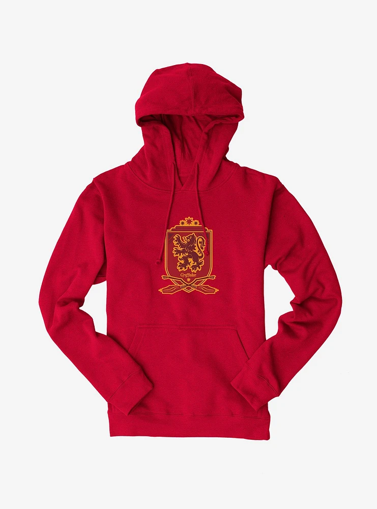 Harry Potter Gryffindor Quidditch Crest Hoodie