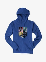 Harry Potter House Colors Shield Hoodie