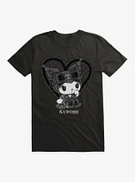 Kuromi Lacey Black Heart T-Shirt