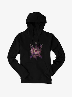 Harry Potter Until The Very End Wands Black Hoodie